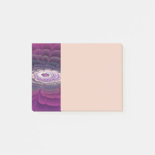 Striking Flower Colourful Abstract Fractal Art Pin Post-it Notes