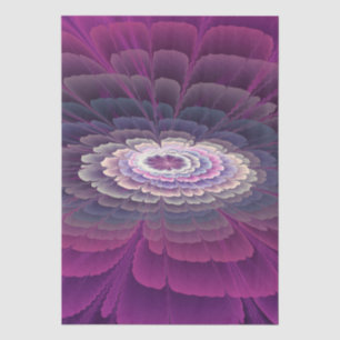 Striking Flower Colourful Abstract Fractal Art Tissue Paper