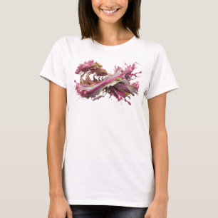 Striking Gold ABSTRACT ART Fashion Print T-Shirt