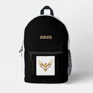 Striking Gold Eagle Printed Image 2025 Custom Year Printed Backpack