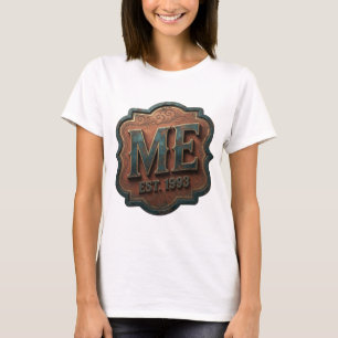 Striking Gold ME EST 1993 Slogan Design T-Shirt