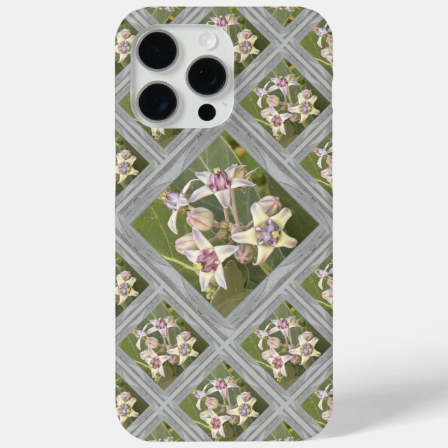 Striking iPhone Case with Crown Flowers (Back)