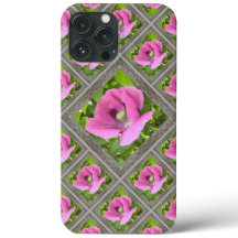 Striking iPhone Case with Pretty Pink Poppies