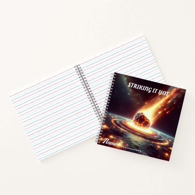 Striking It Hot Spiral Photo Notebook (Inside)