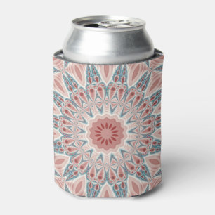Striking Modern Kaleidoscope Mandala Fractal Art Can Cooler