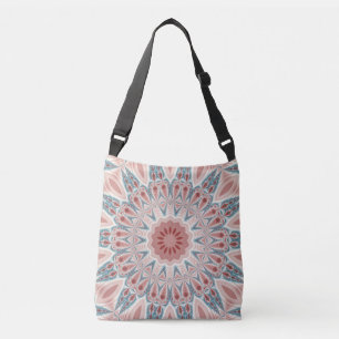 Striking Modern Kaleidoscope Mandala Fractal Art Crossbody Bag