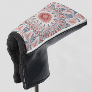 Striking Modern Kaleidoscope Mandala Fractal Art Golf Head Cover