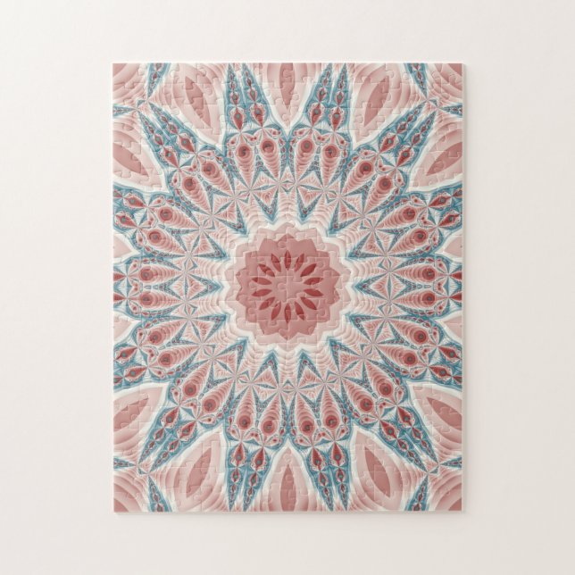 Striking Modern Kaleidoscope Mandala Fractal Art Jigsaw Puzzle (Vertical)