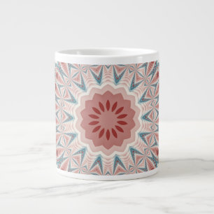 Striking Modern Kaleidoscope Mandala Fractal Art Large Coffee Mug
