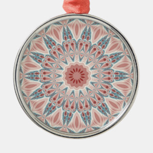 Striking Modern Kaleidoscope Mandala Fractal Art Metal Tree Decoration