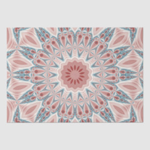Striking Modern Kaleidoscope Mandala Fractal Art Tissue Paper