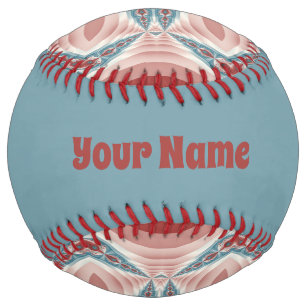 Striking Modern Kaleidoscope Mandala Fractal Name Softball