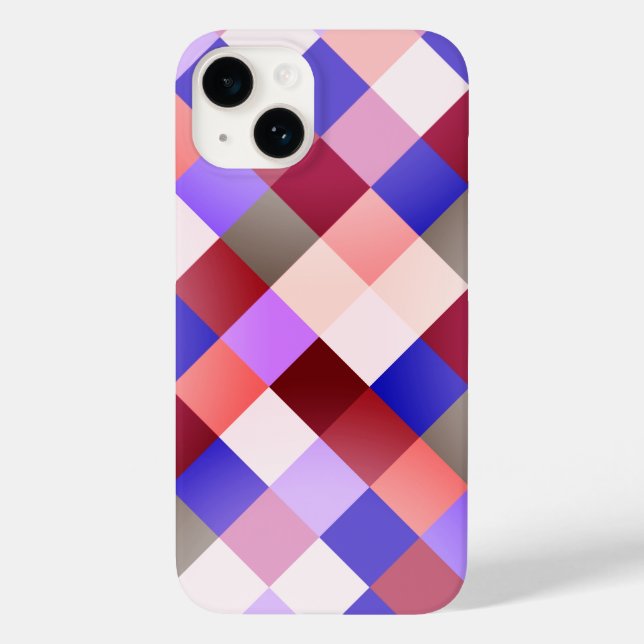 Striking Multicolor Plaid Style iPhone Cover (Back)