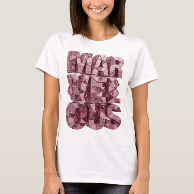 Striking Pink MARVELOUS Custom Design T-Shirt (Front)