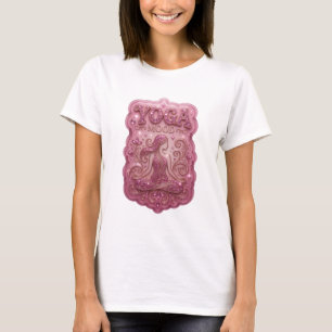 Striking Pink YOGA MOOD Print T-Shirt