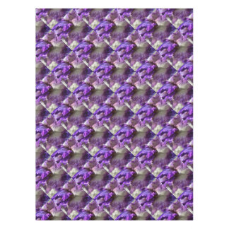 Striking Purple, Violet and Mauve Iris Abstract Tablecloth