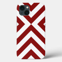 Striking Red and White Chevrons