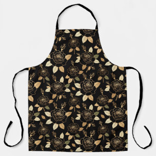 Striking rose and bud composition apron
