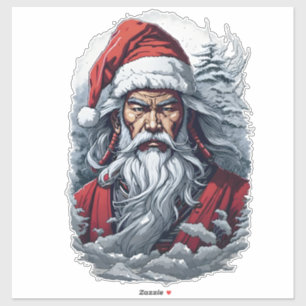 Striking Samurai Santa Claus