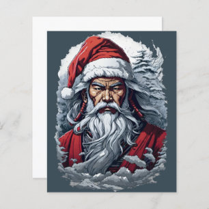 Striking Samurai Santa Claus