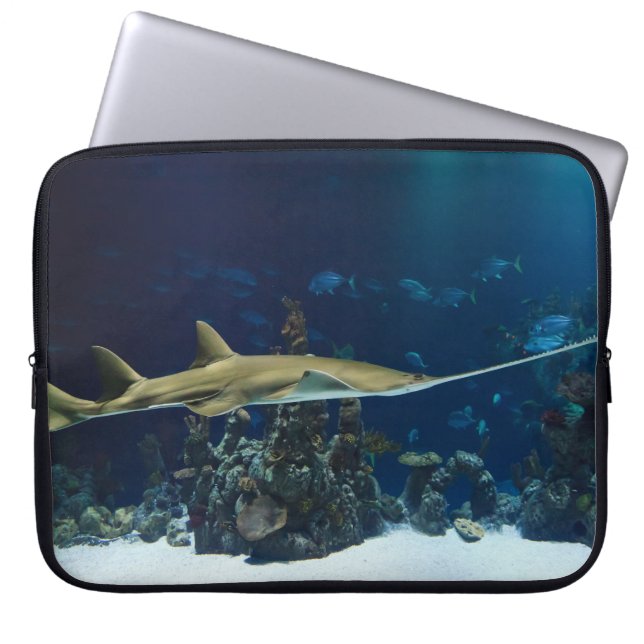 Striking Sawfish Laptop Sleeve (Front)