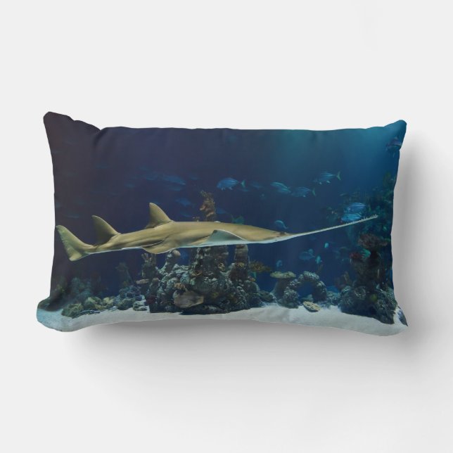 Striking Sawfish Lumbar Cushion (Front)
