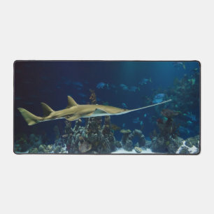 Striking Sawfish Underwater Desk Mat
