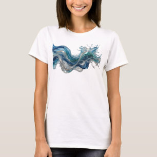 Striking Silver ABSTRACT ART Art Print T-Shirt