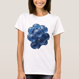 Striking Silver BLUE GLASS BALLS Text Design T-Shirt
