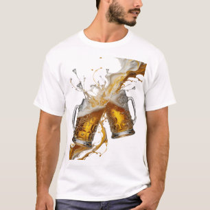 Striking Silver CHEERS TO GOOD TIMES Text Design T-Shirt