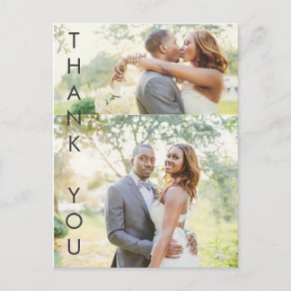 Striking Thank You Postcard