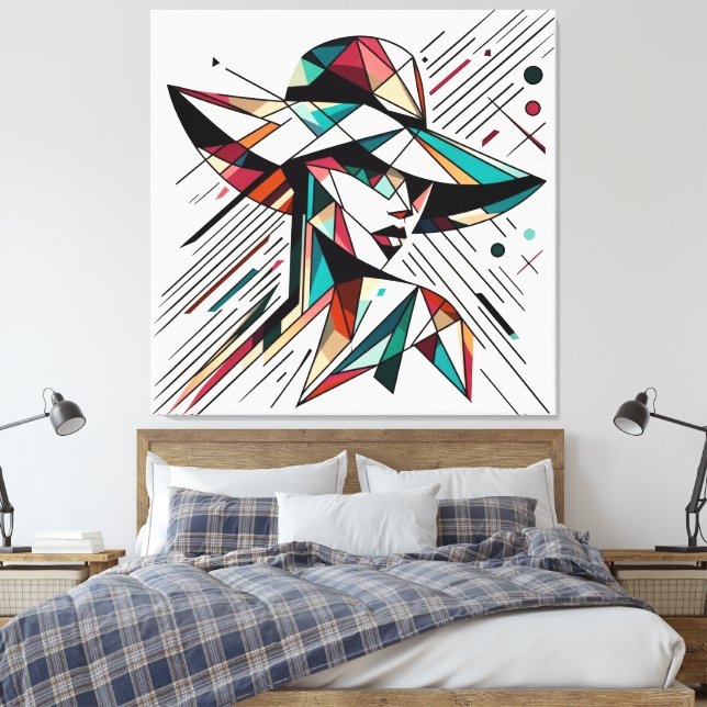 Striking Visual Artwork #5 Canvas Print (Insitu(Bedroom))