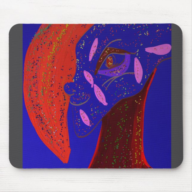 Strikingly Beautiful Creature  Mouse Mat (Front)
