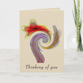 "Strikingly Flamboyant" 5x7 Blank Card w/Envelope