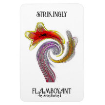 "Strikingly Flamboyant" Flexible Photo Magnet