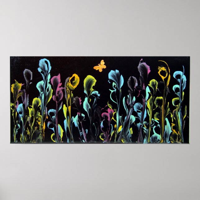 String Art with butterfly on Poster (Front)