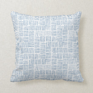 String Herringbone - classic blue Cushion