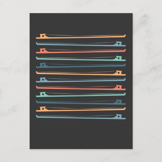 String Instrument Bows Violin Fiddle Cello Player Postcard (Front)