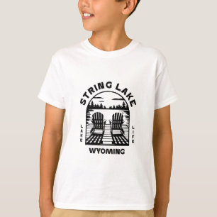 String Lake Wyoming Outdoors Vintage 1 T-Shirt