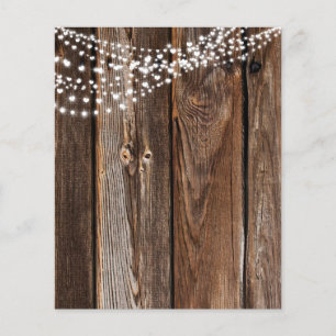 String Light & Barn Wood Scrapbook Paper