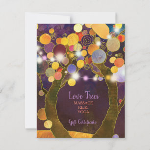 String Light Love Trees Business Gift Certificates