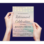 String Lights Beach Retirement Party Flyer<br><div class="desc">Celebrate a well-earned retirement with a relaxed and festive vibe using our String Lights Beach Retirement Party Flyer, a beautifully designed and affordable flyer template that perfectly captures the essence of coastal and tropical celebration. This easily editable retirement celebration flyer features a serene beach background with soft waves, sandy shores,...</div>