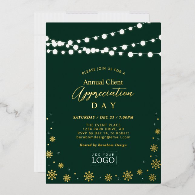String Lights | Client Appreciation Party Logo  (Envelope)