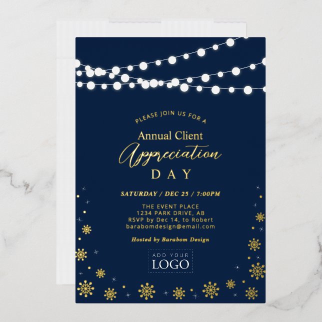String Lights | Client Appreciation Party Logo  (Envelope)