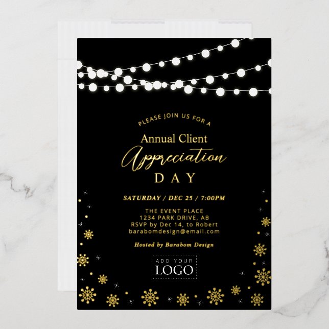 String Lights | Client Appreciation Party Logo  (Envelope)