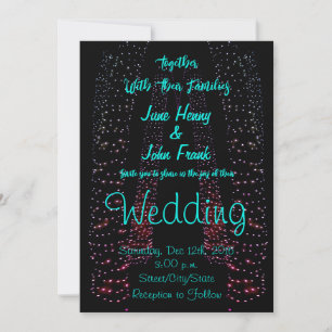 String Lights, Fairy Lights Wedding Invitation