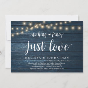 String Lights Farm, Wedding Elopement Dinner Party Invitation