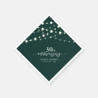 String Lights | Green 30th Wedding Anniversary