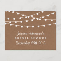 String Lights On Rustic Kraft Bridal Shower Recipe