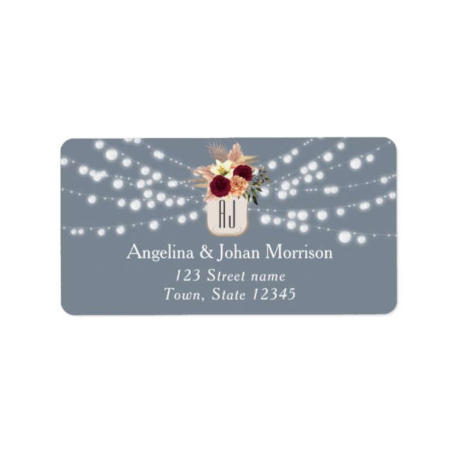 String Lights Return Address Label (Front)